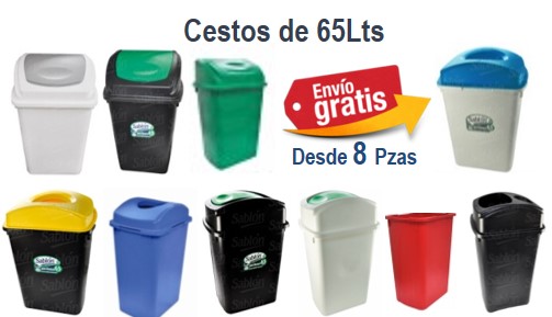 Bote de basura Sablon 65lts