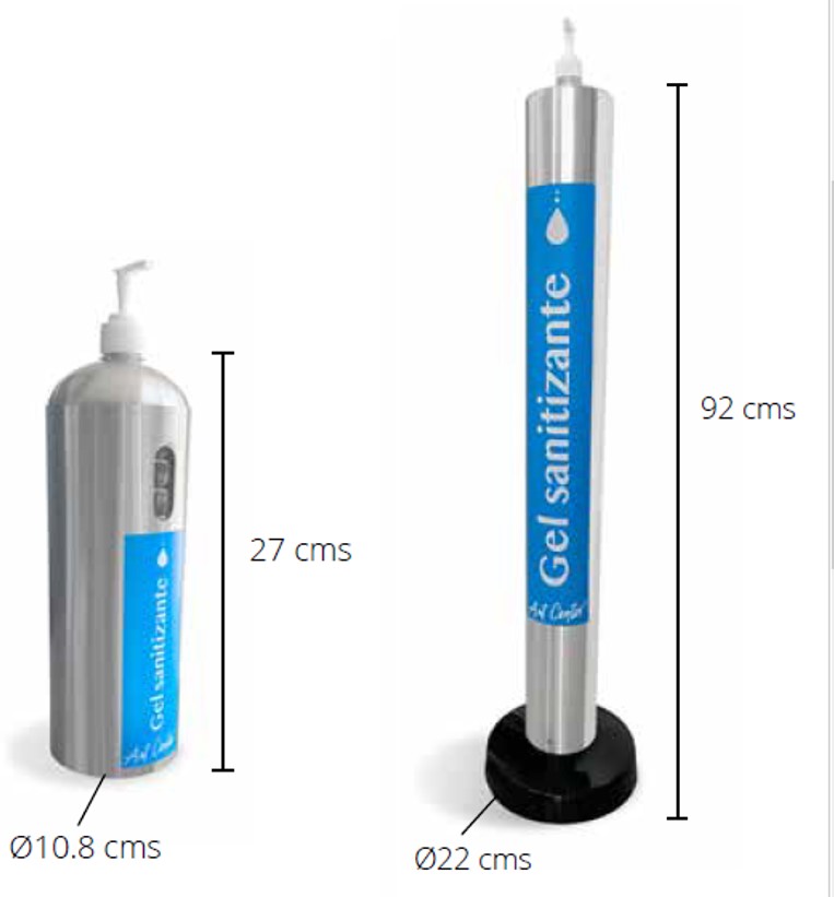 pedestal para sanitizante